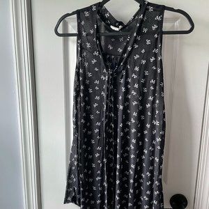 Medium Siren Lily Black Sheer Maternity Top